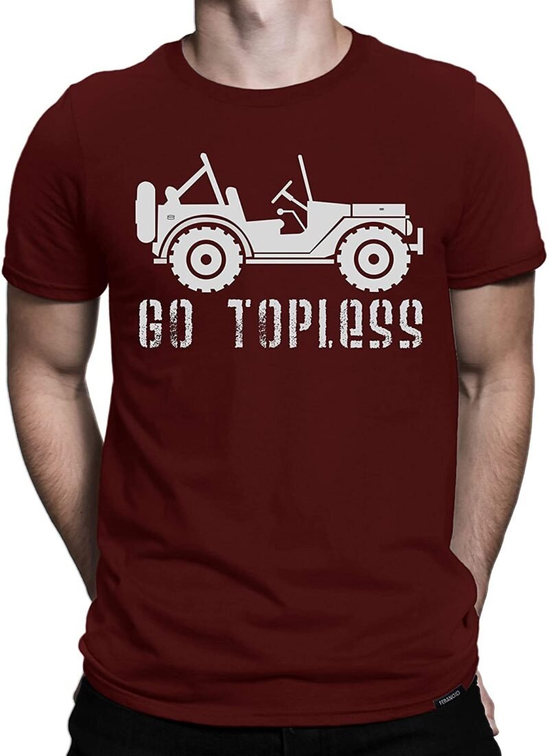 Premium Quality Cotton T-Shirt(GoTopless) - Image 3