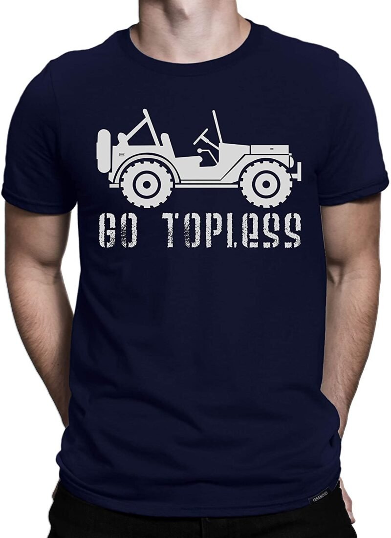 Premium Quality Cotton T-Shirt(GoTopless) - Image 2