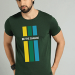 Premium Quality Cotton T-Shirt(Be The Change)