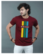 Premium Quality Cotton T-Shirt(Be The Change) - Image 5