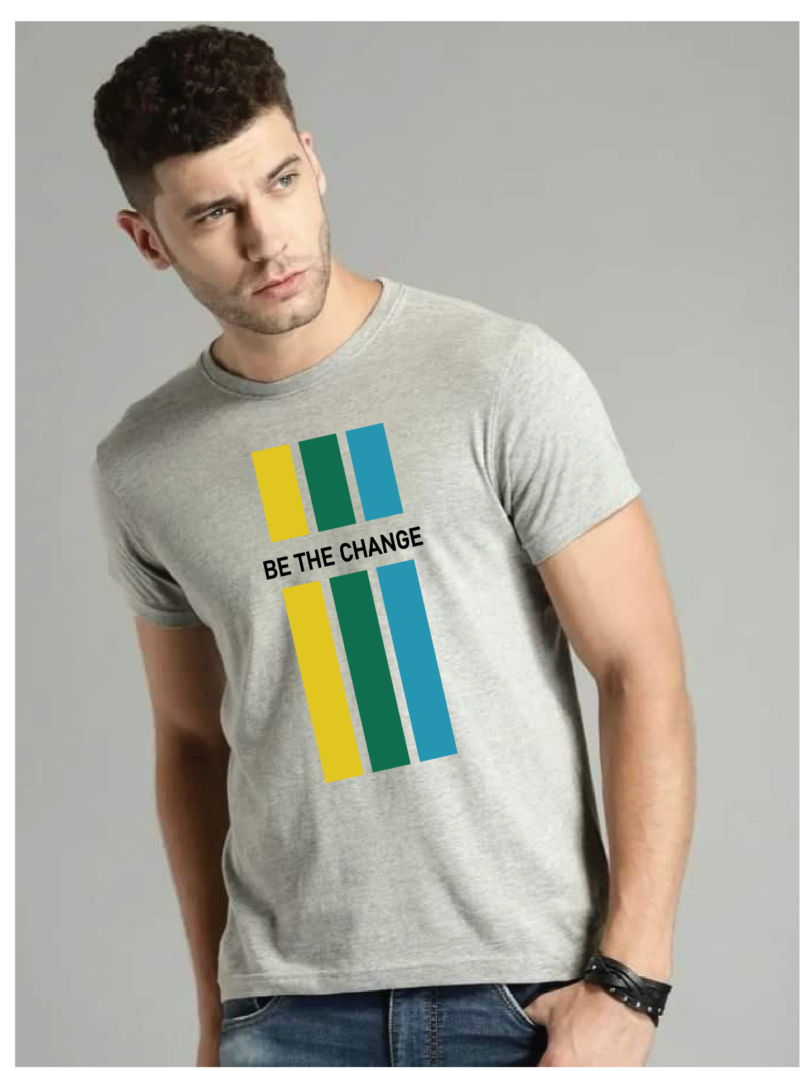 Premium Quality Cotton T-Shirt(Be The Change) - Image 4