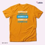 Premium Quality Cotton T-Shirt (Alhamdulillah-Yellow)