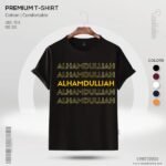 Premium Quality Cotton T-Shirt (Alhamdulillah- Yellow) - Image 2