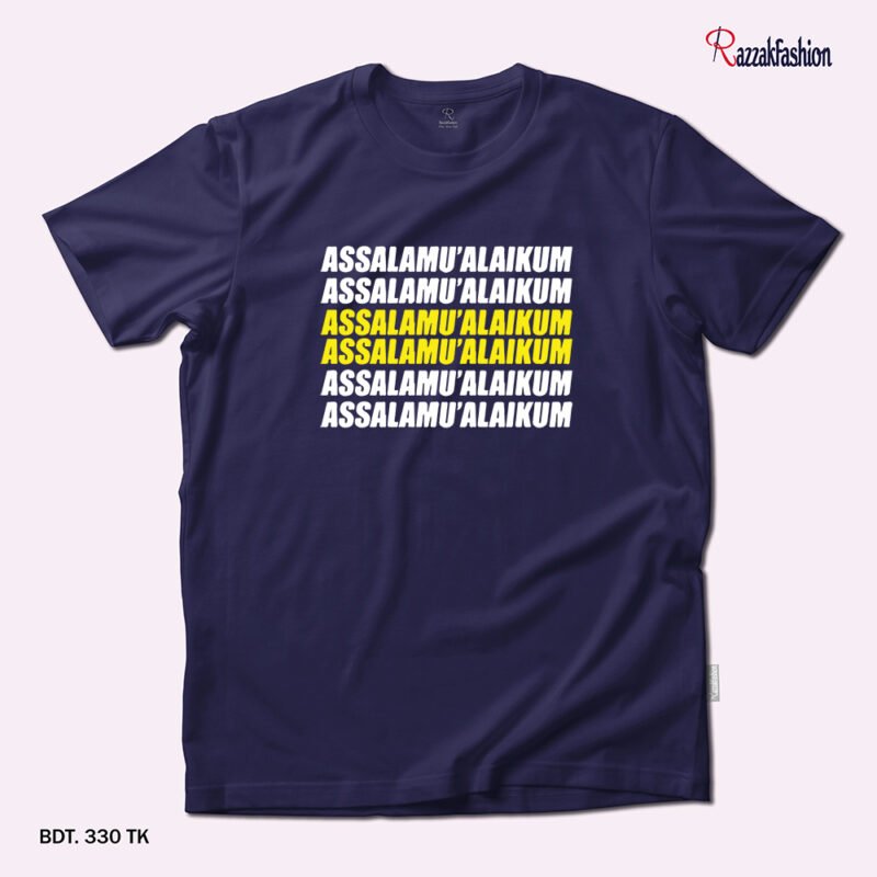 Premium Quality Cotton T-Shirt (Assalamualaikum) - Image 2