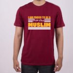 Premium Quality Cotton T-Shirt (I’M Proud To Be A Muslim)