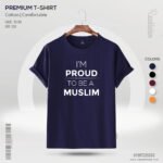 Premium Quality Cotton T-Shirt (I’M Proud To Be A Muslim) - Image 2
