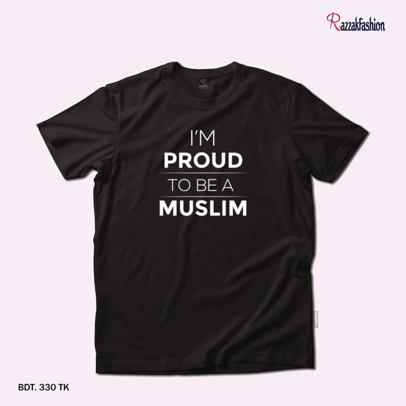 Premium Quality Cotton T-Shirt (I’M Proud To Be A Muslim) - Image 4