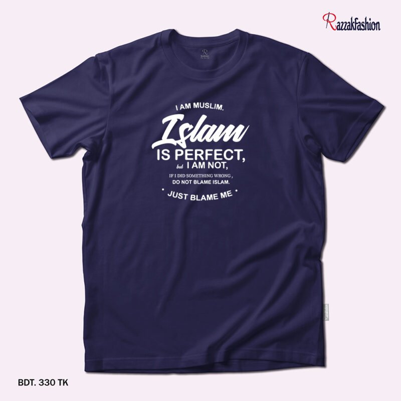 Premium Quality Cotton T-Shirt (Islam Is Perfect) - Image 3
