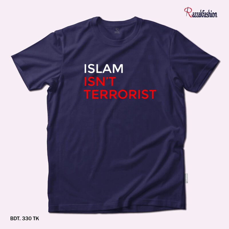 Premium Quality Cotton T-Shirt (Islam Isn’t Terrorist) - Image 2