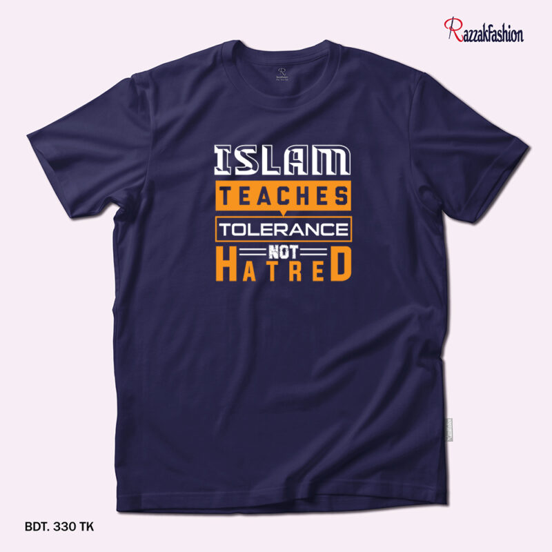 Premium Quality Cotton T-Shirt (Islam Teaches Tolerance Not Hatred) - Image 2