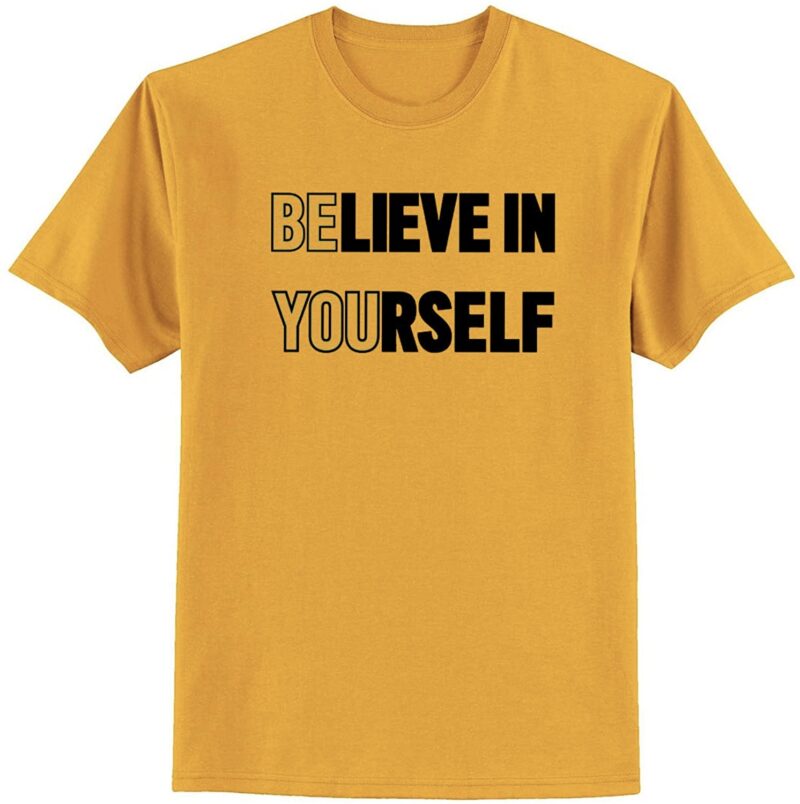 Premium Quality Cotton T-Shirt(Believe In Yourself ) - Image 3