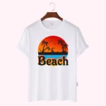 Premium Quality Cotton T-Shirt(beach)