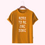 Premium Quality Cotton T-Shirt(Born to be hero) - Image 3