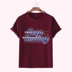 Premium Quality Cotton T-Shirt (Keep smiling) - Image 2