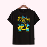 Premium Quality Cotton T-Shirt(Life is journey)