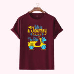 Premium Quality Cotton T-Shirt(Life is journey) - Image 3