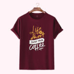 Premium Quality Cotton T-Shirt(life is short enjoy your) - Image 2