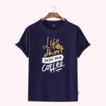 Premium Quality Cotton T-Shirt(life is short enjoy your)