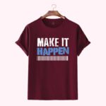 Premium Quality Cotton T-Shirt(Make-your-dreams-happen) - Image 3