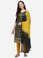 Pure AC Cotton Fabric High Quality Printed Three Piece With Dyeing Dupatta