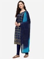 Pure AC Cotton Fabric High Quality Printed Three Piece With Dyeing Dupatta - Image 2