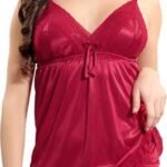 Ready Made Women's Satin Night Suit Set (Top and shorts)