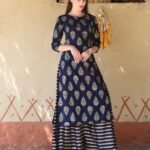 Unstitched silk printed two piece