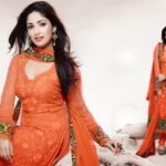 Semi-Stitched Georgette Lehenga for women.