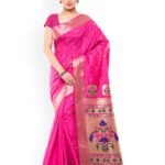 Printed Silk Saree With Blouse Piece For Women