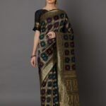Printed Silk Saree With Blouse Piece For Women