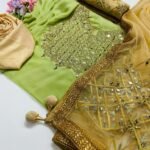 Dollar Work with Gorgeous Dupatta Embroidery and Dollar Work Salwar Kameez