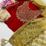 Dollar Work with Gorgeous Dupatta Embroidery and Dollar Work Salwar Kameez