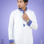 Premium Quality Solid Color Luxury Design Contrast White Panjab