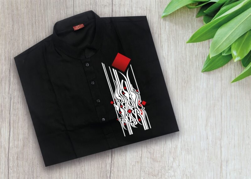 Exclusive Print Panjabi For Men - Image 3