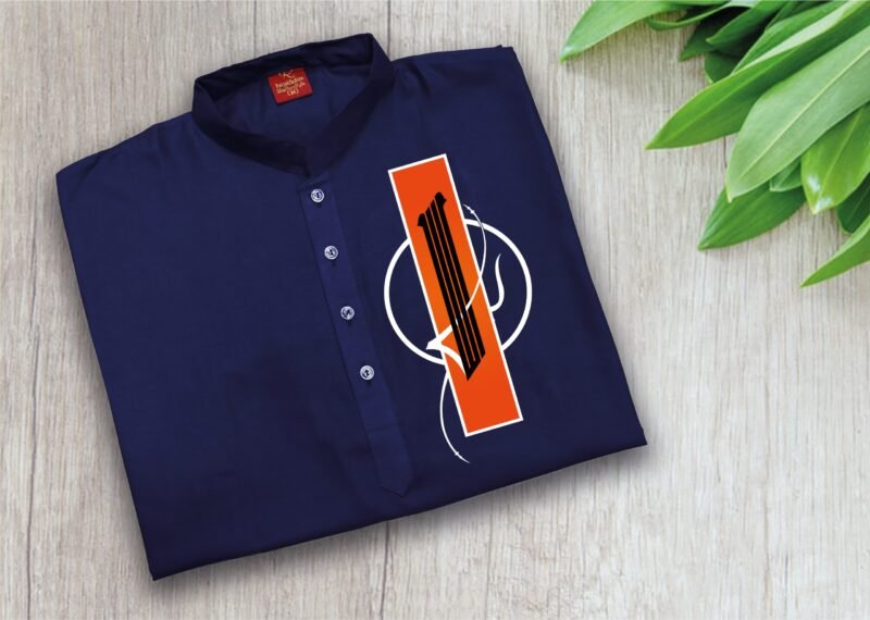 Exclusive Print Panjabi For Men - Image 2