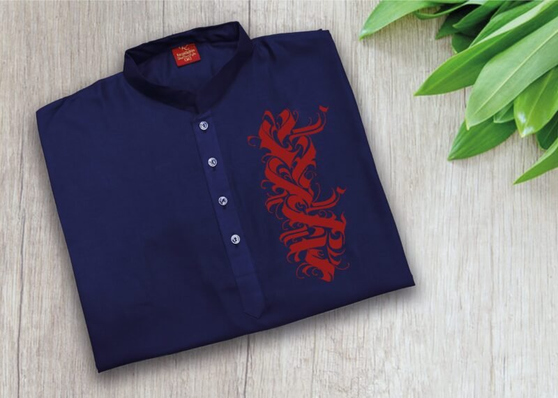 Exclusive Print Panjabi For Men - Image 3
