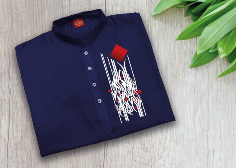 Exclusive Print Panjabi For Men - Image 2