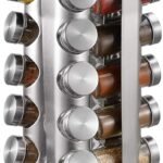 Stainless Steel Revolving Spice Rack Organizer (20pcs. Jar Set)