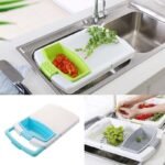 Multi-functional Chopping Board Water Drain Storage Basket