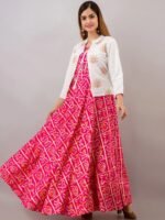High Quality Pure AC Cotton Fabric Anarkali Kurta