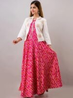 High Quality Pure AC Cotton Fabric Anarkali Kurta - Image 4
