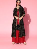 Full AC Cotton printed ethnic wear Ready kurta set (3pis) - Image 3