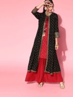 Full AC Cotton printed ethnic wear Ready kurta set (3pis) - Image 2
