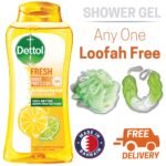 Dettol Antibacterial Body Wash Loofah Free Shower Gel Fresh Citrus & Orange Blossom with 12 Hour Odour Protection 250ml