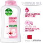Dettol Antibacterial Body Wash Skincare Rose & Sakura Blossom with 8 Hours Long Lasting Moisture 250ml Shower Gel