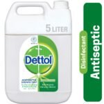 Dettol Antiseptic Disinfectant Liquid 5L for First Aid, Medical & Personal Hygiene- use diluted