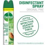 Dettol Disinfectant Spray Original Pine Fragrance, Sanitizer for Hard & Soft Surfaces, 225ml