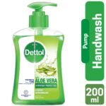 Dettol Handwash Aloe Vera 200ml Pump, Liquid Soap with Aloe Vera Extract