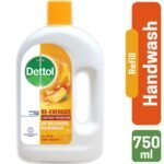 Dettol Handwash Re-energize 750ml Refill, pH-Balanced Liquid Soap formula