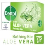 Dettol Soap Aloe Vera 75gm Bathing Bar, Soap with Aloe Vera Extract